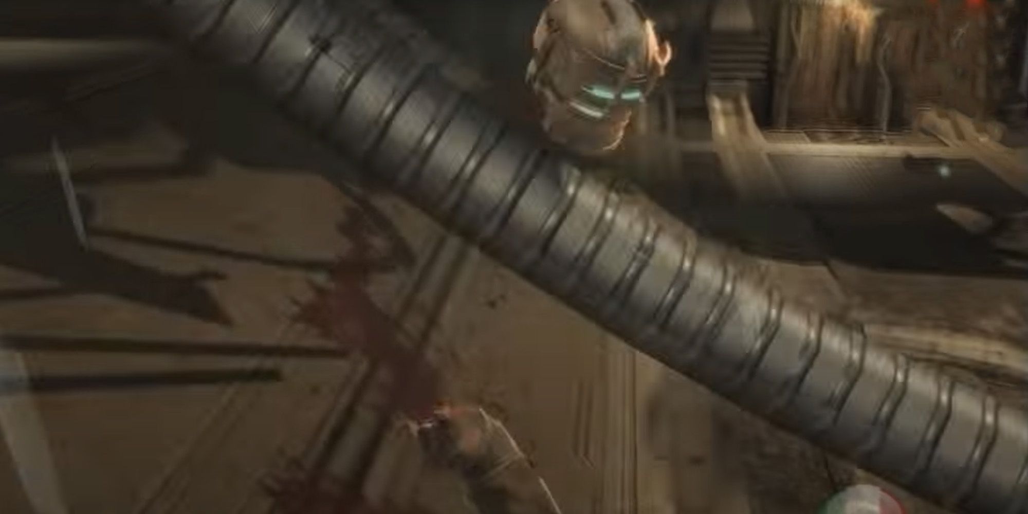 Isaac Clarke's head floating after being Electrocuted in Dead Space