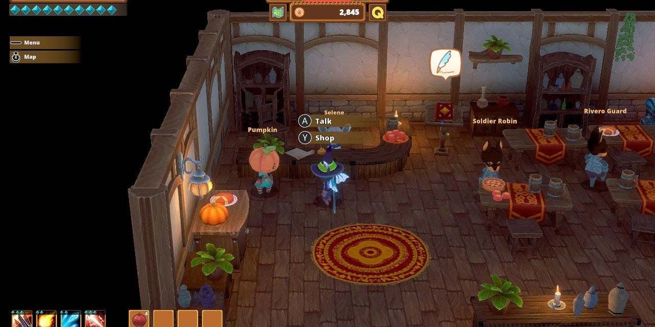 Kitaria Fables Pumpkin NPC in the Inn game