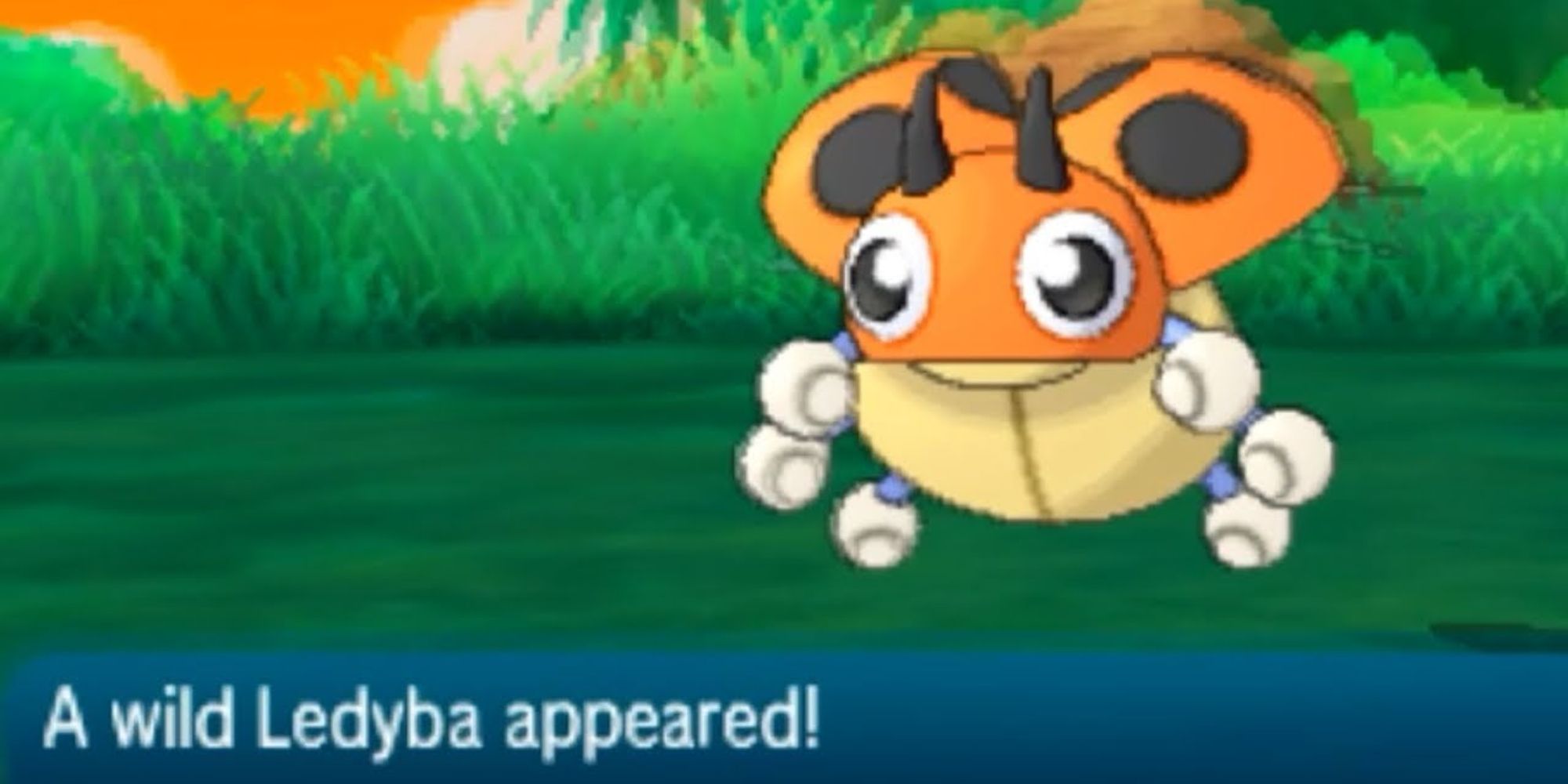 Ledyba appearing on stage while flying.