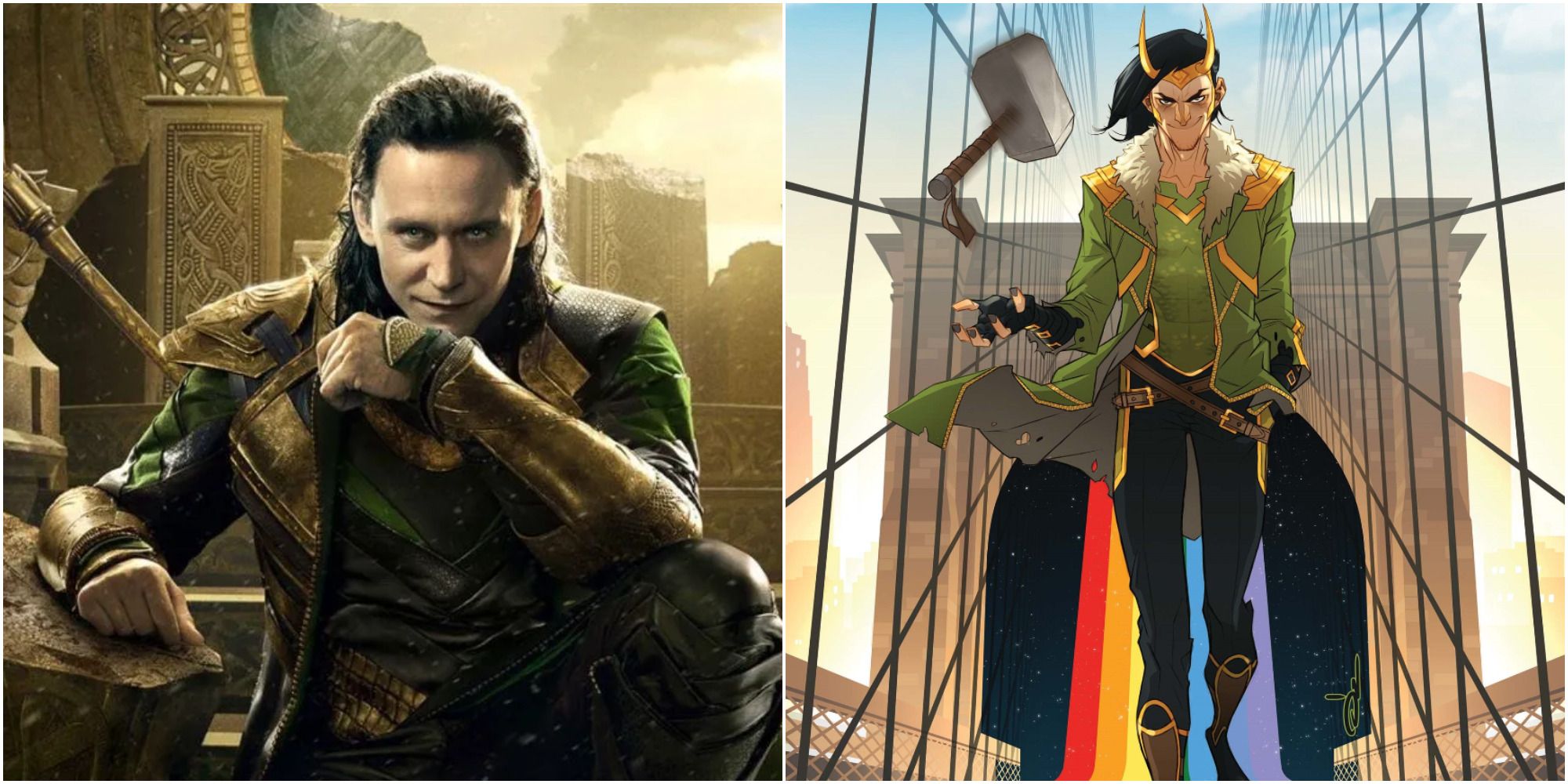 Loki in the Marvel Cinematic Universe and in the Loki comic