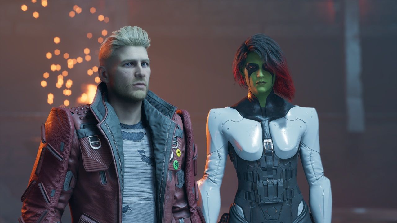 Marvel's Guardians of the Galaxy Star-Lord and Gamora