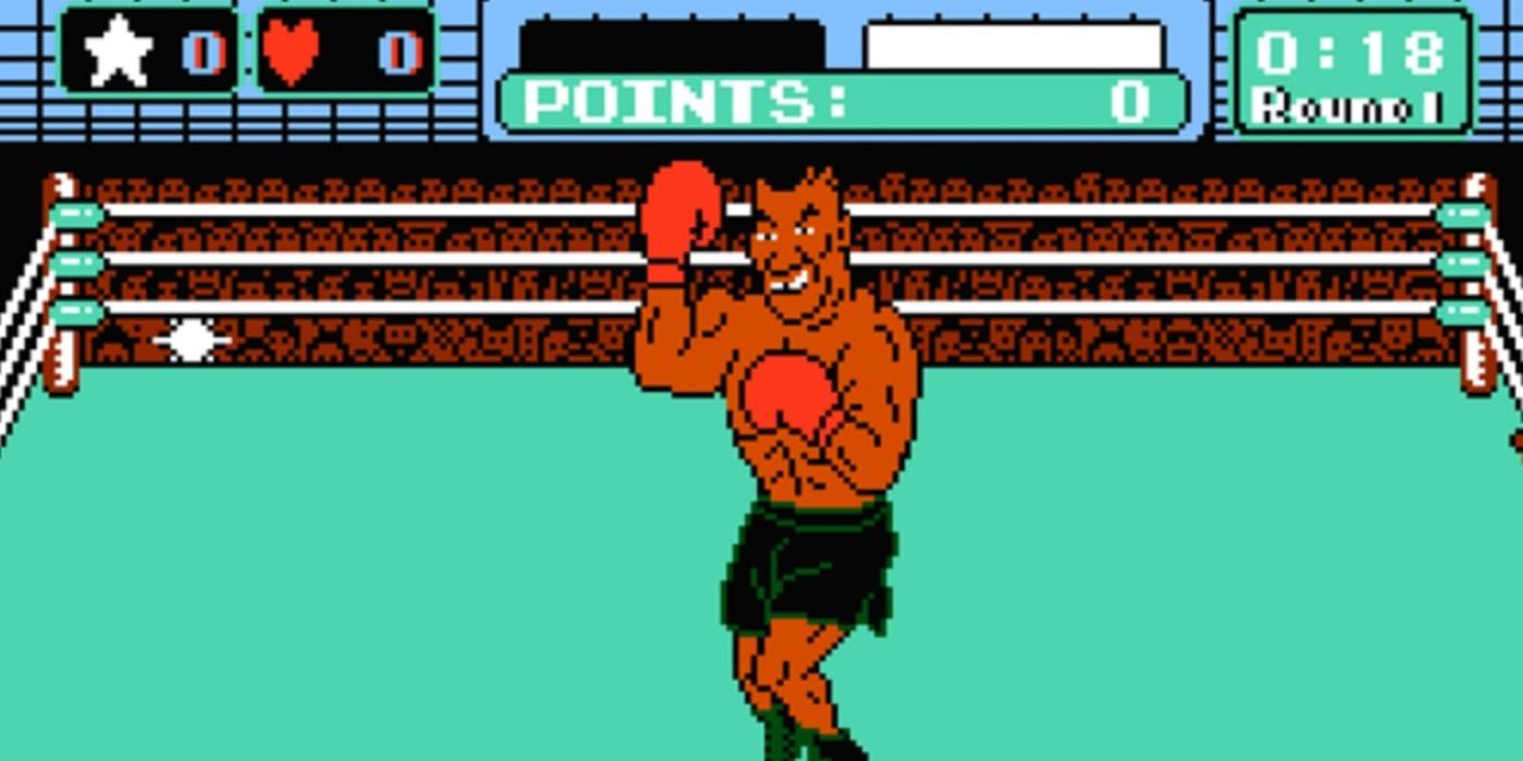 Mike Tyson taunts the player in Mike Tyson's Punch Out