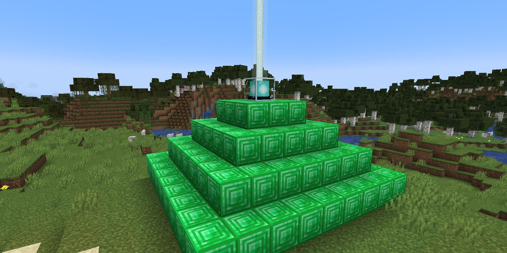fully powered emerald beacon