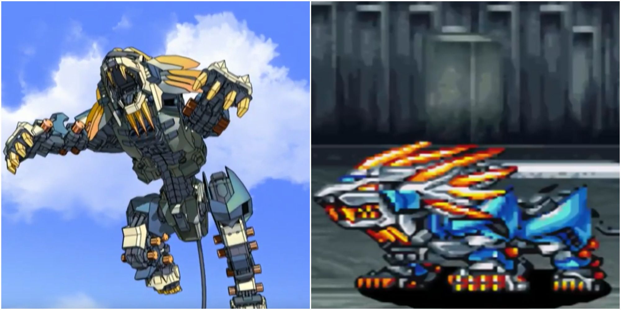 Appearance of Murasame Liger in Zoids:Genesis  anime & in Super Robot Wars