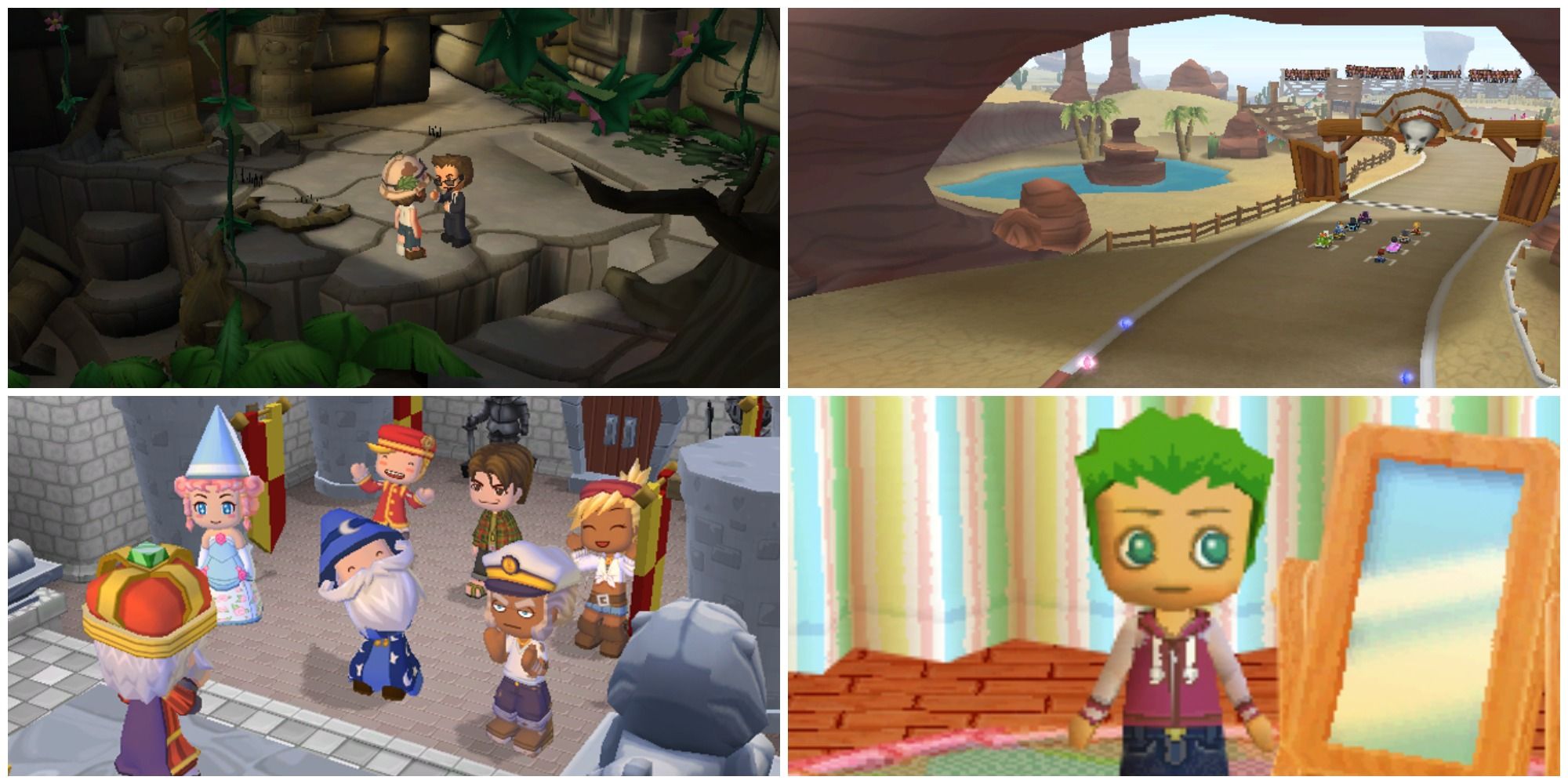 MySims Series collage of screenshots from various games