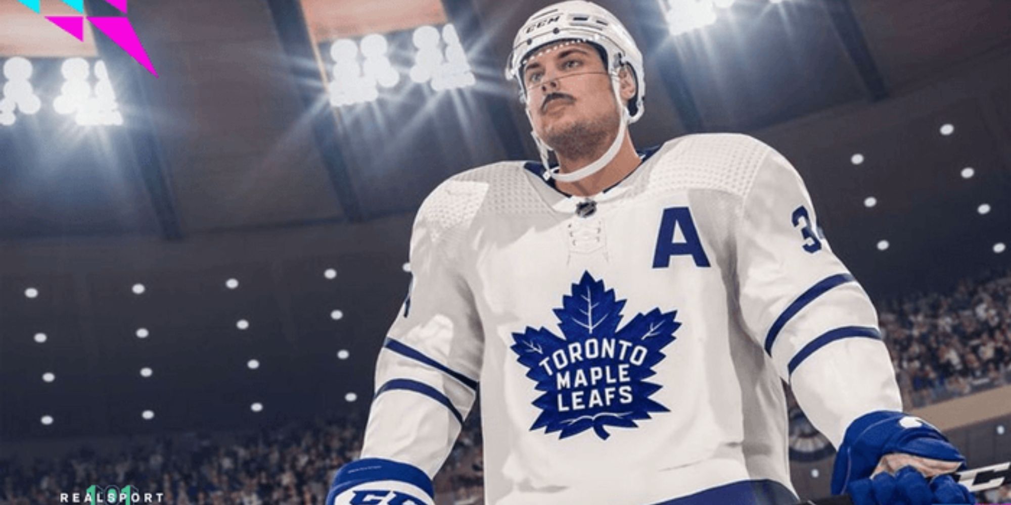 Auston Matthews NHL 22 video game screenshot hockey Toronto Maple Leafs