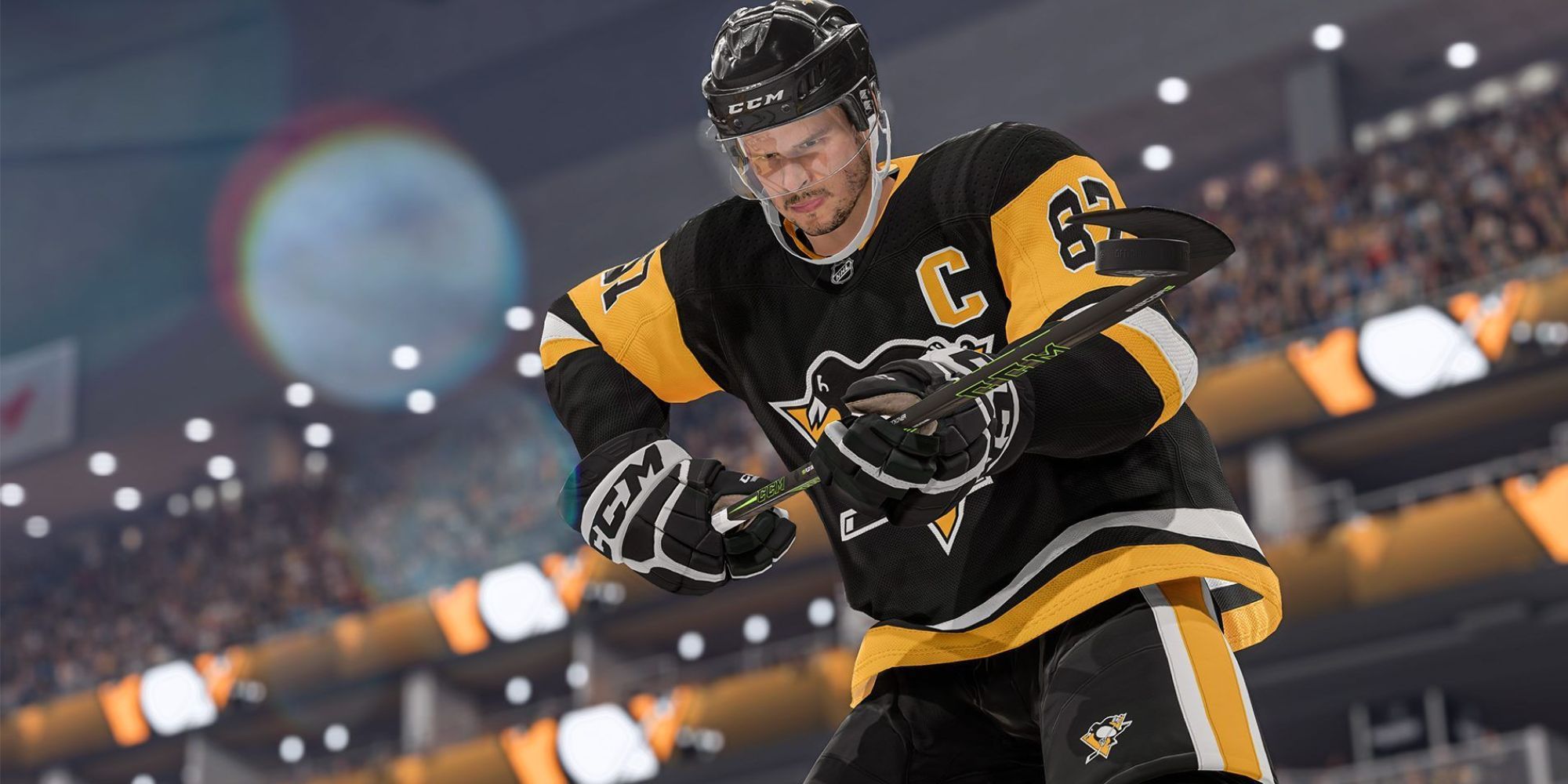 Sidney Crosby NHL 22 official video game screenshot Pittsburgh Penguins hockey
