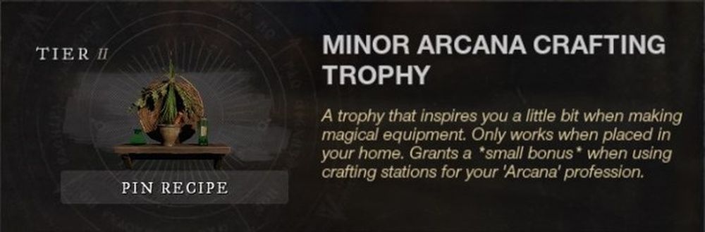 New World Arcana Crafting Trophy
