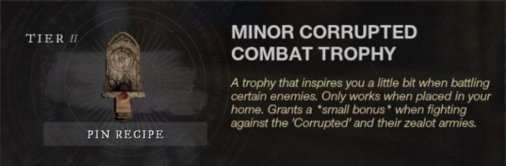 New World Corrupted Combat Trophy