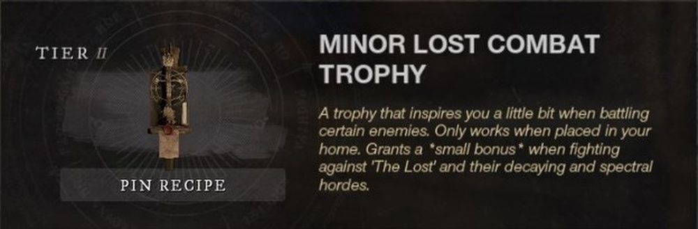 New World Lost Combat Trophy