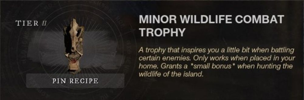 New World Wildlife Combat Trophy