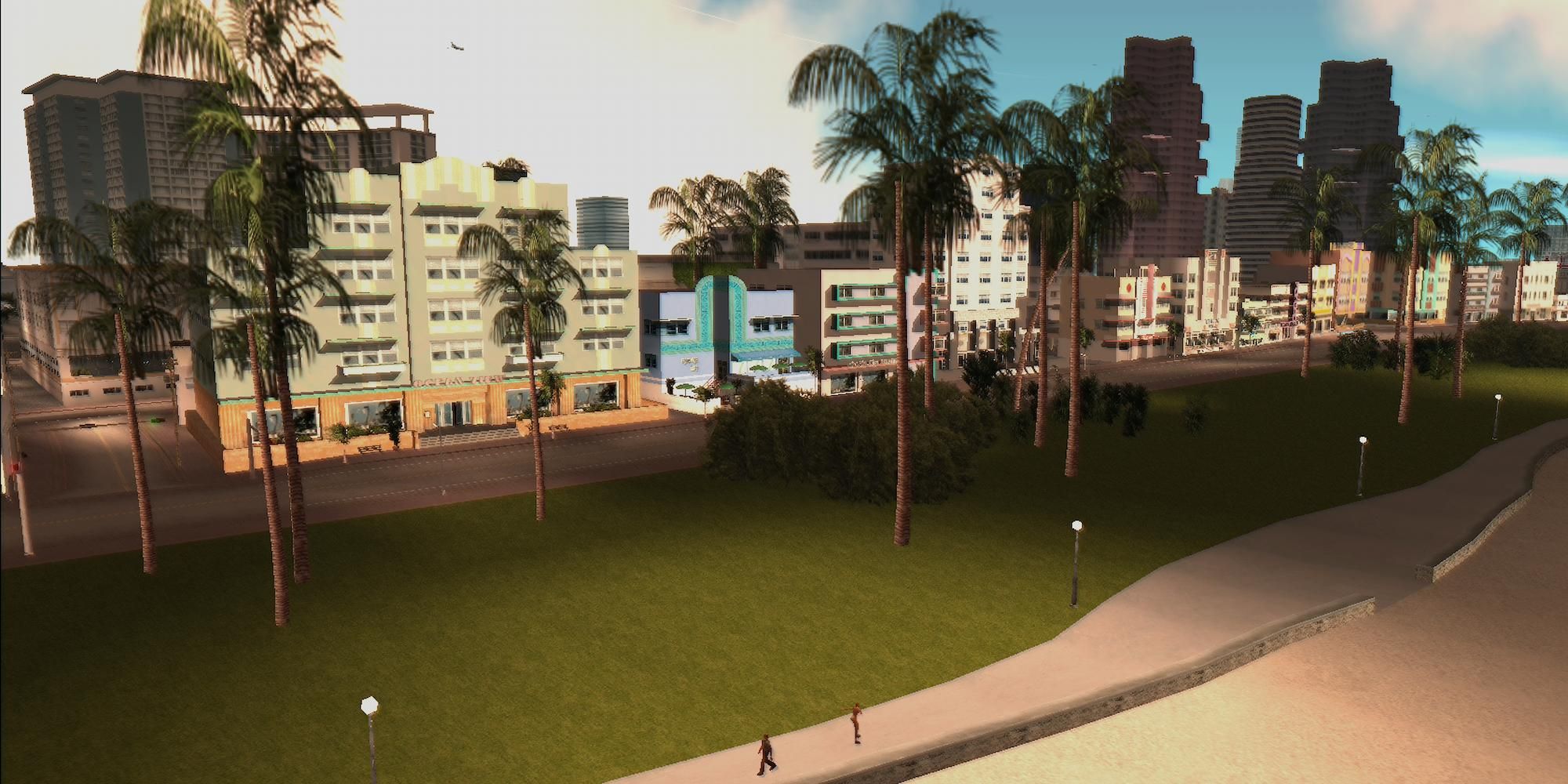 Screenshot of Ocean Beach from GTA Vice City