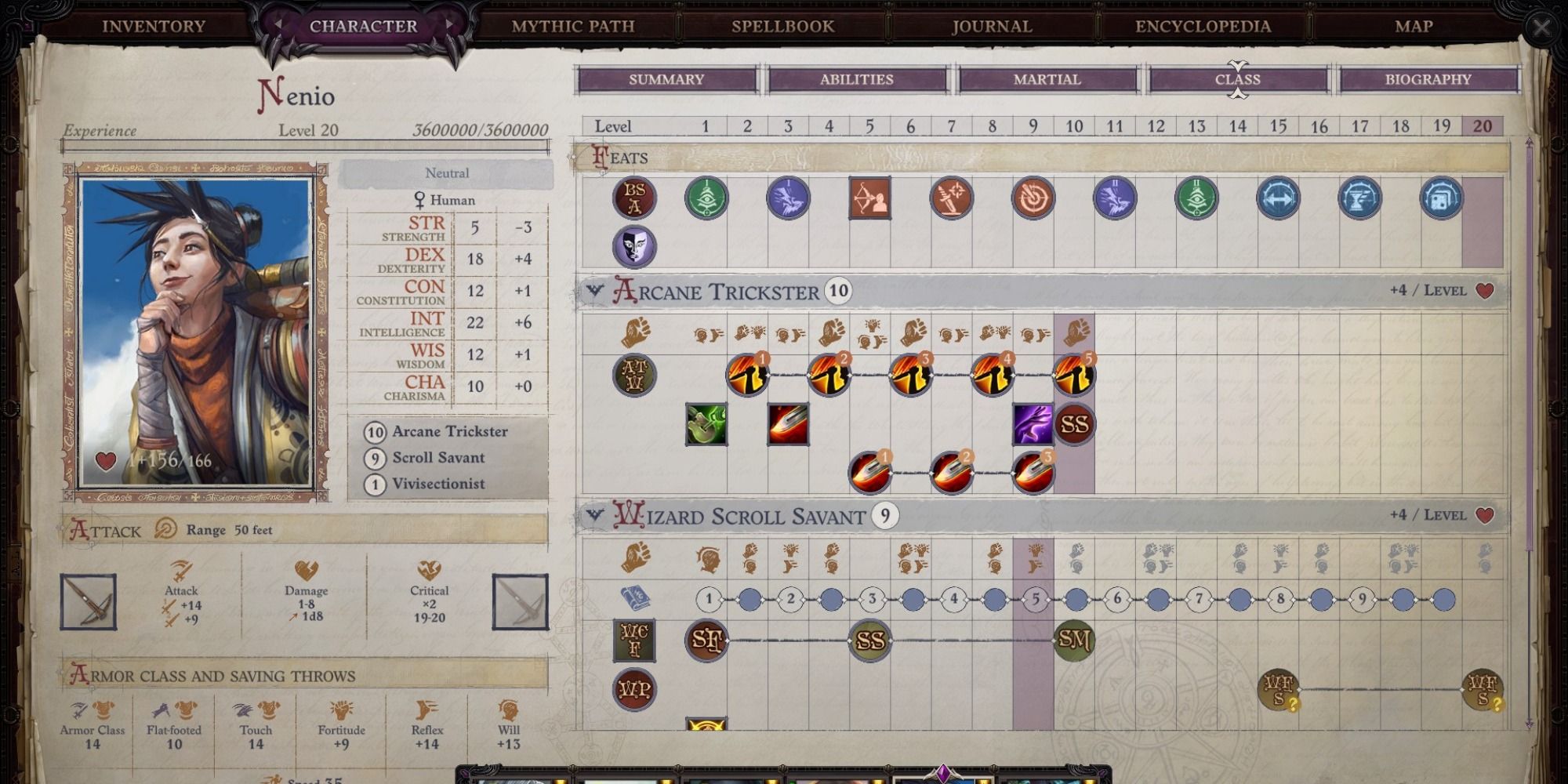 Pathfinder Wrath of the Righteous Arcane Trickster Build