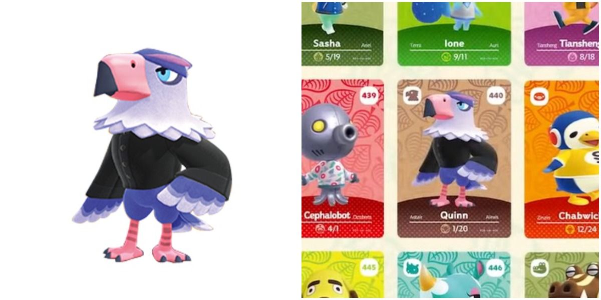 Animal Crossing New Horizons 2.0 update amiibos Quinn eagle