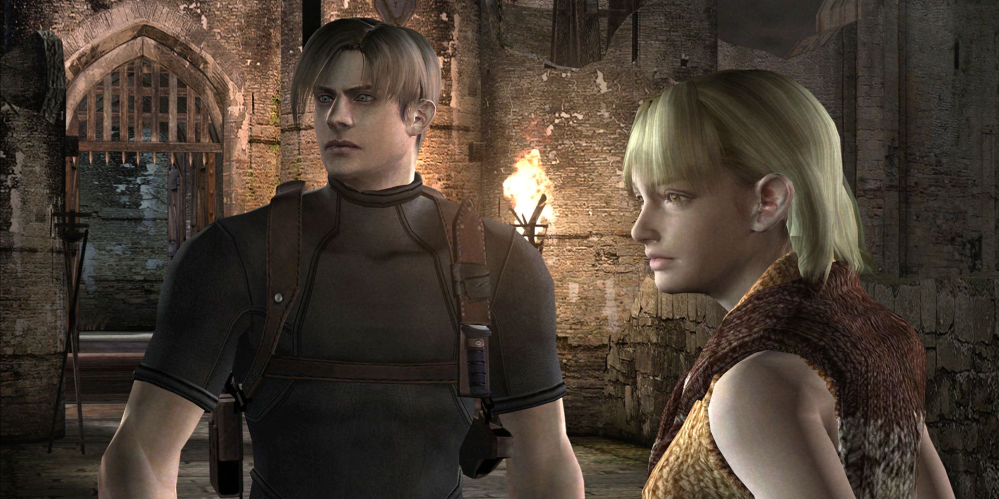 Resident Evil 4 Screenshot Of Leon and Ashley