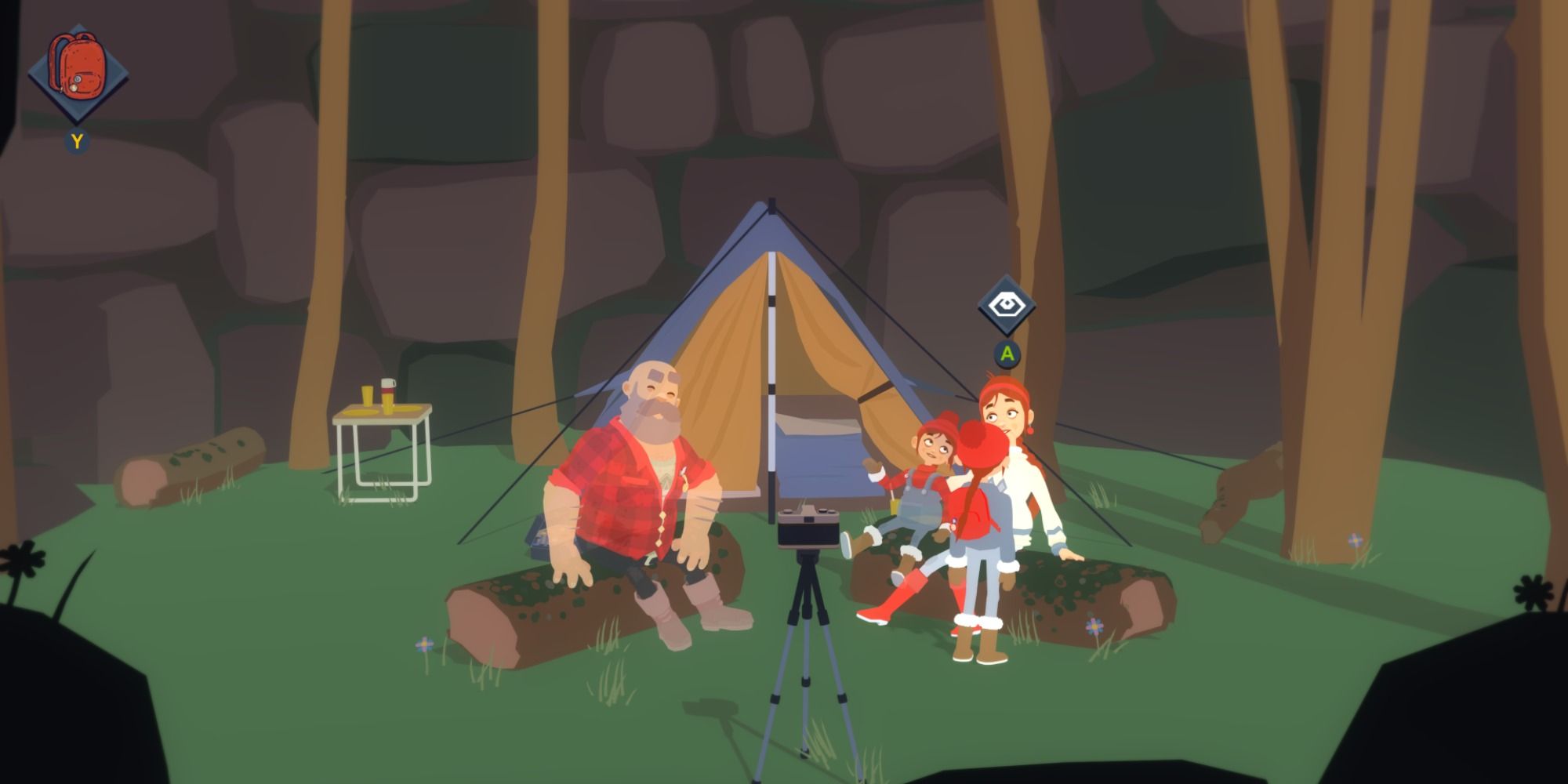Tove's family camping trip in Roki