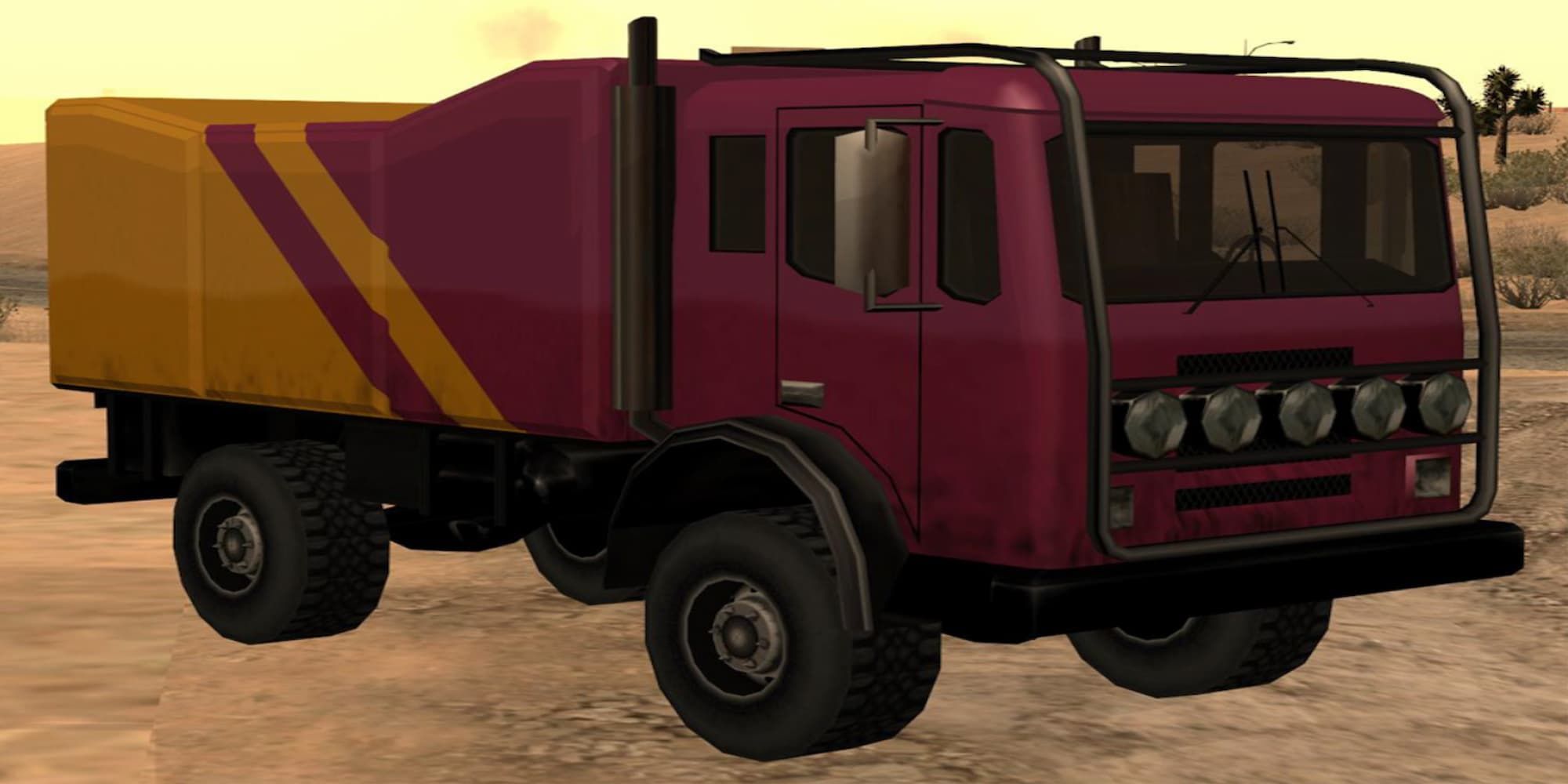 Dune parked in the deserts of Los Venturas in GTA San Andreas