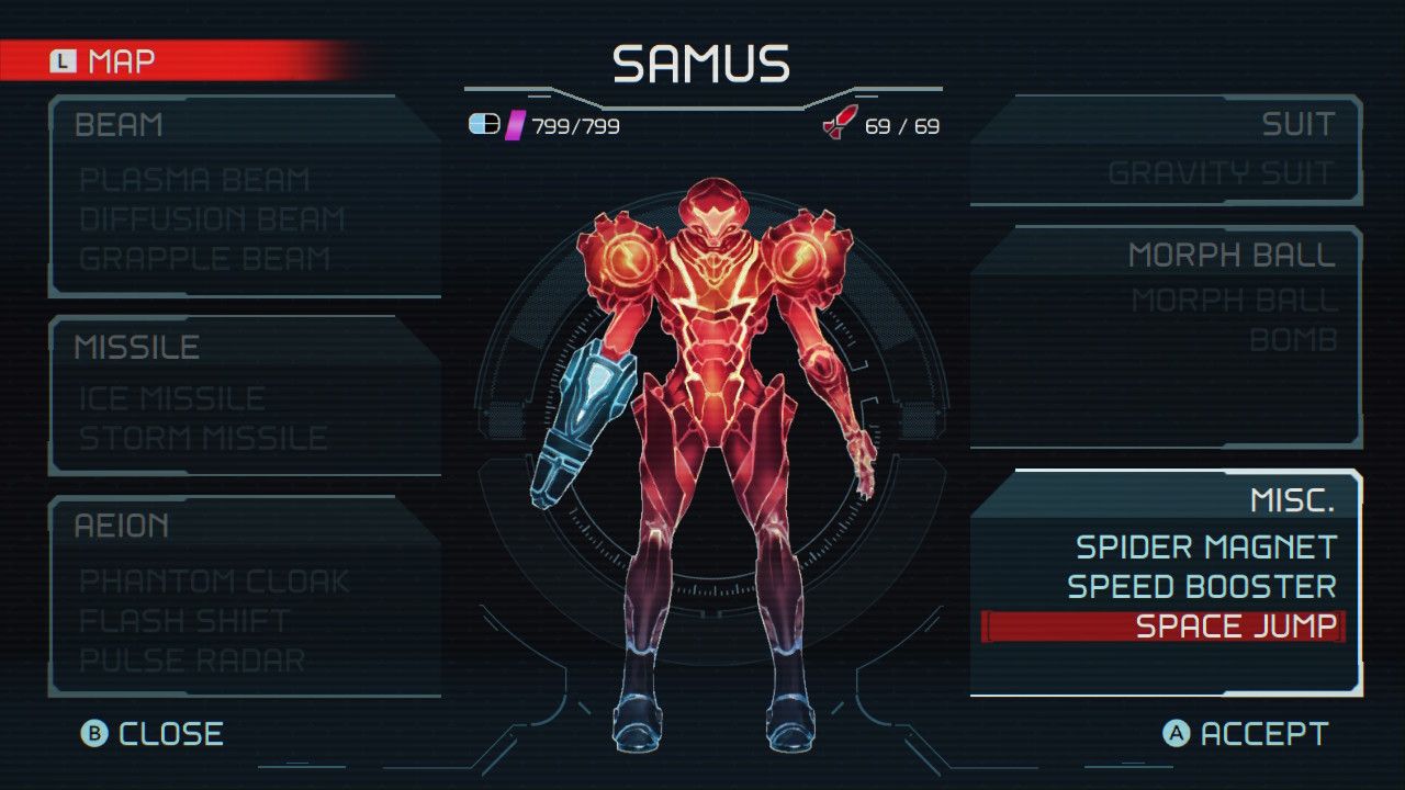 Metroid Dread Samus Suit Upgrades For Experiment No. Z-57