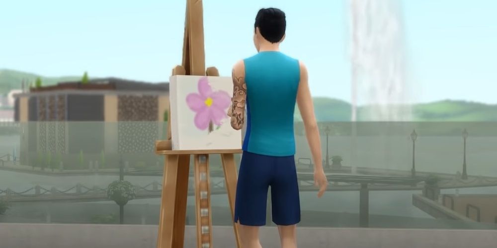 Painting Activities In A Sims 4 Timelapse 
