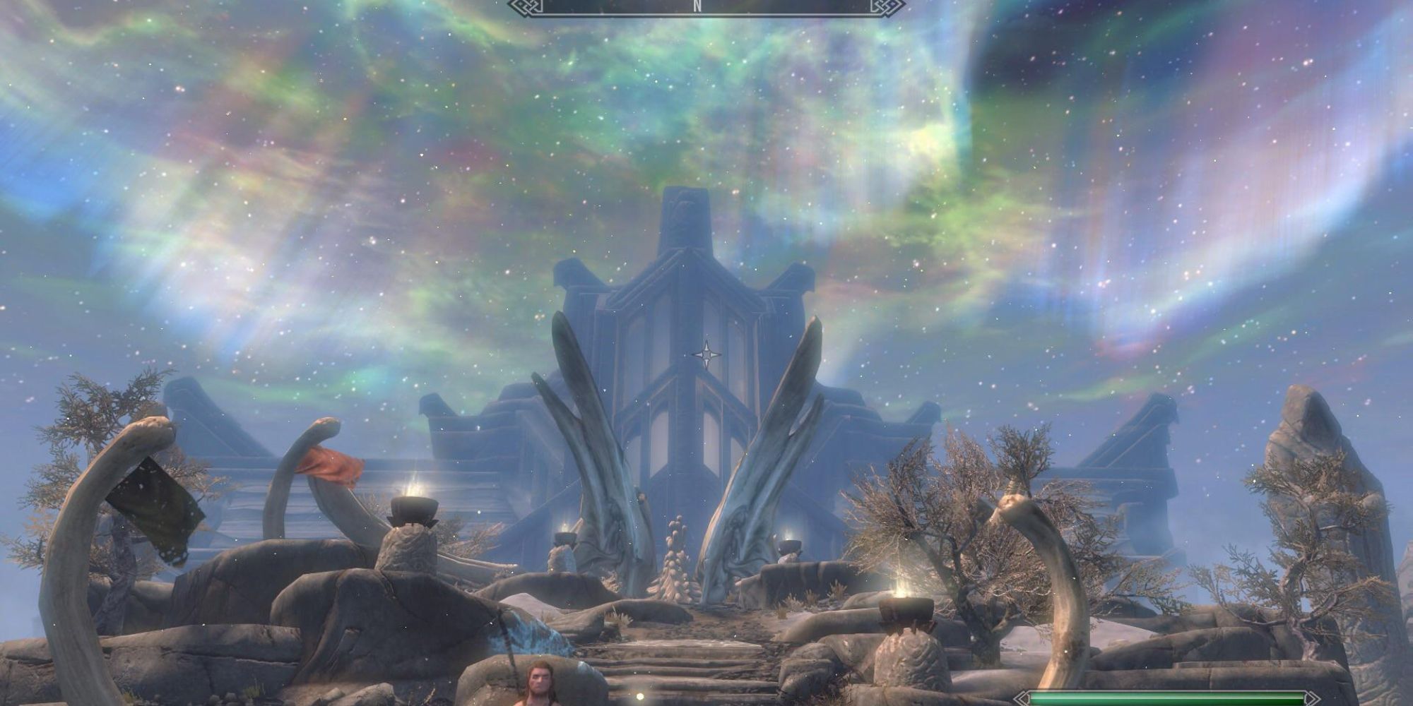 Sovngarde Hall Of Valor And Colorful Skies