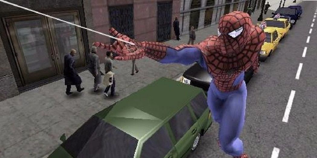 Web New York as Spider-Man in Spider-Man 2 PS2