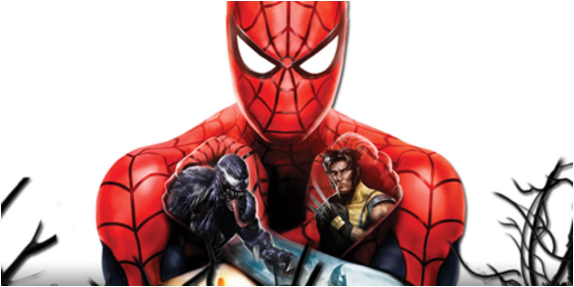Spider-Man, Venom and Wolverine from Web of Shadows