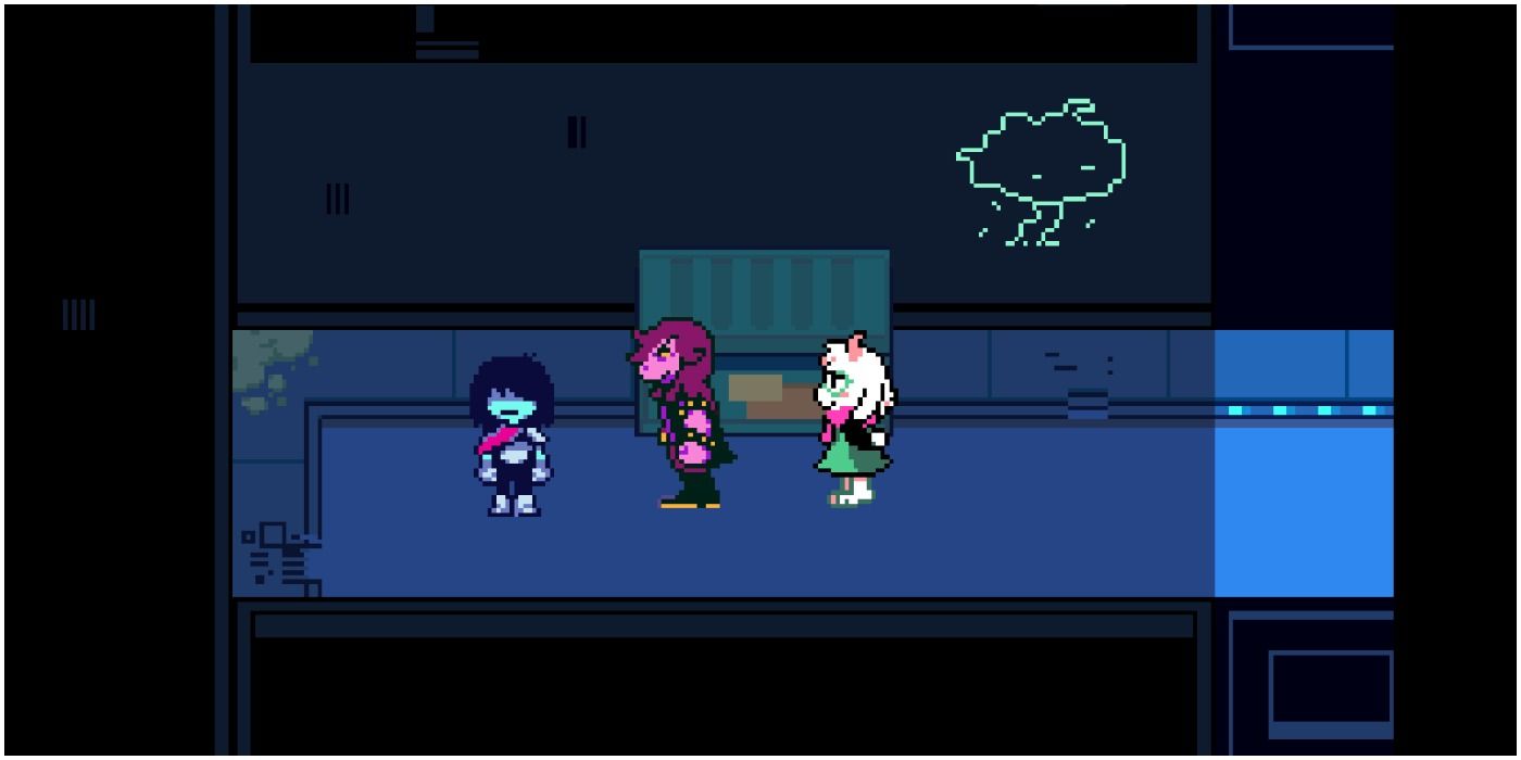 The Back Alley In Deltarune Chapter 2's Cyber City Area