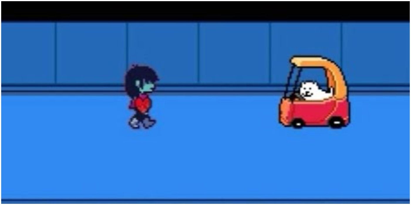 Toby Fox Easter Egg Hidden in Deltarune Chapter 2, In Which He Runs Over Kris With A Car