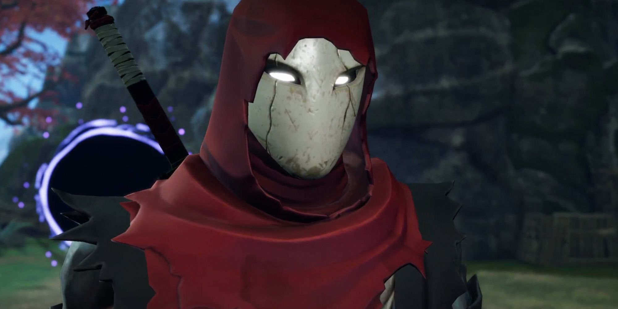 I giochi più sottovalutati su PS5 6 Aragami 2. Screenshot of character with red and black outfit.