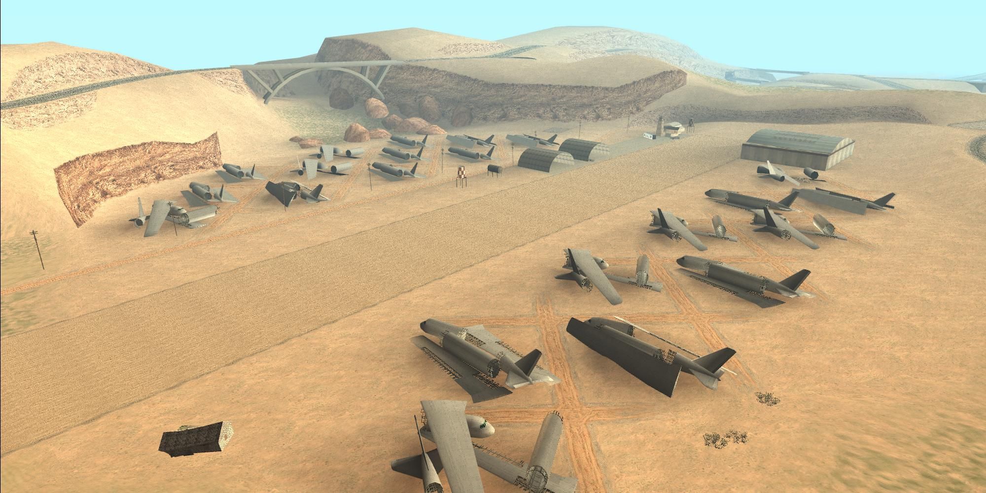 Screenshot of GTA San Andreas Verdant Meadows Airfield