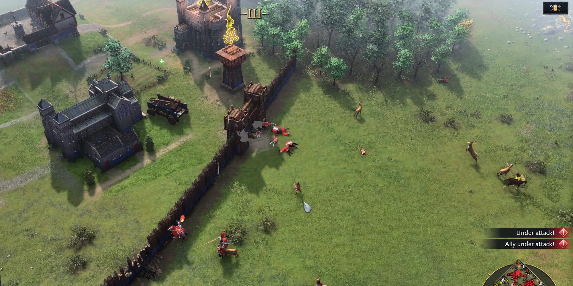 Age Of Empires IV: Enemy Army Lured Into Ambush At Friendly Base