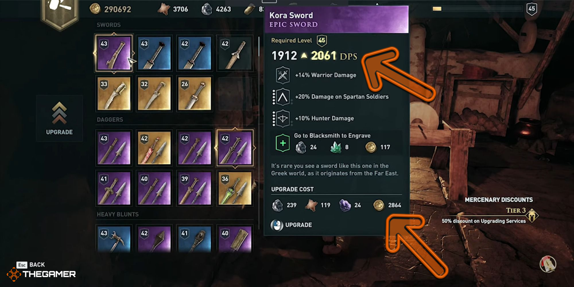 assassin's creed odyssey hephaistos' upgrading weapons