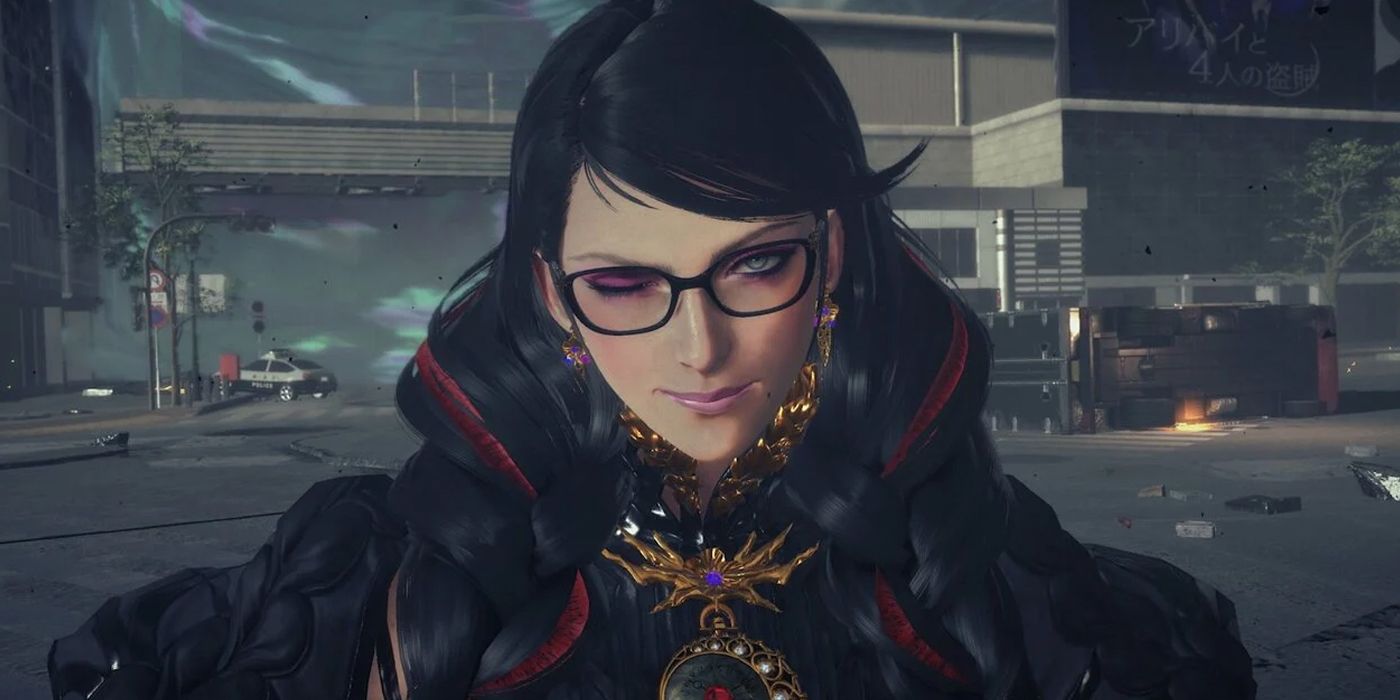 bayonetta 3 blinking at camera