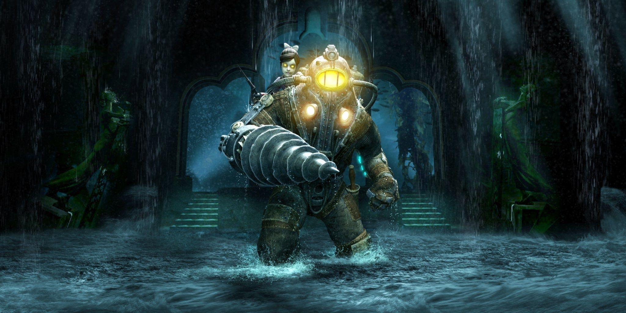 A photo showing cover art for Bioshock 2