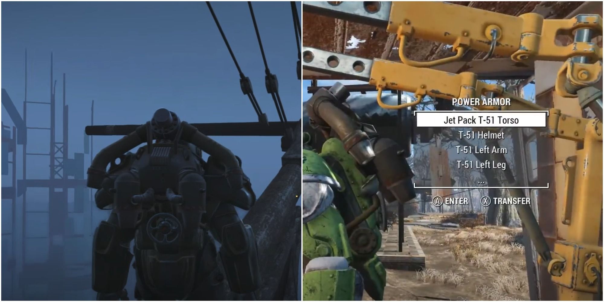 Fallout 4: no Power Armor? You can still use the jetpack with the help of  this mod