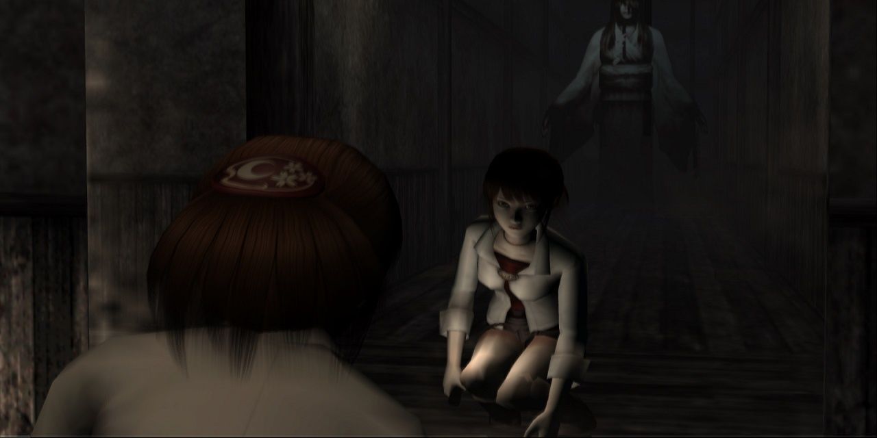 A screenshot showing gameplay in Fatal Frame