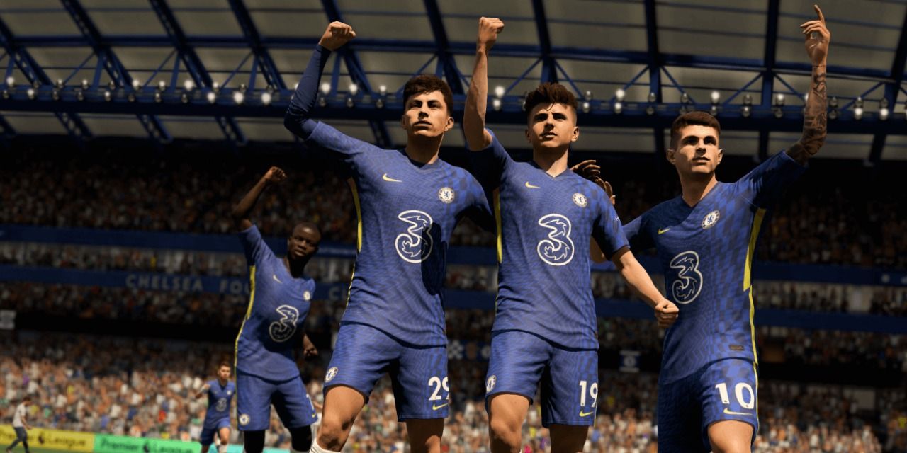 A custom team in FIFA 22