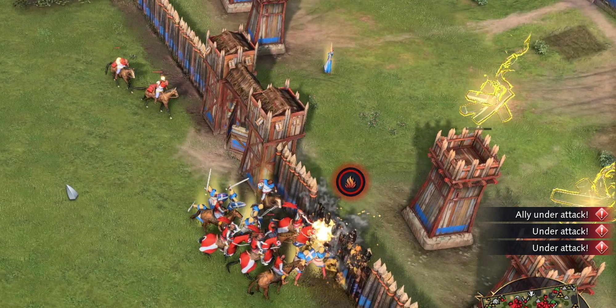 Age Of Empires IV: Notification Of Structure Being On Fire