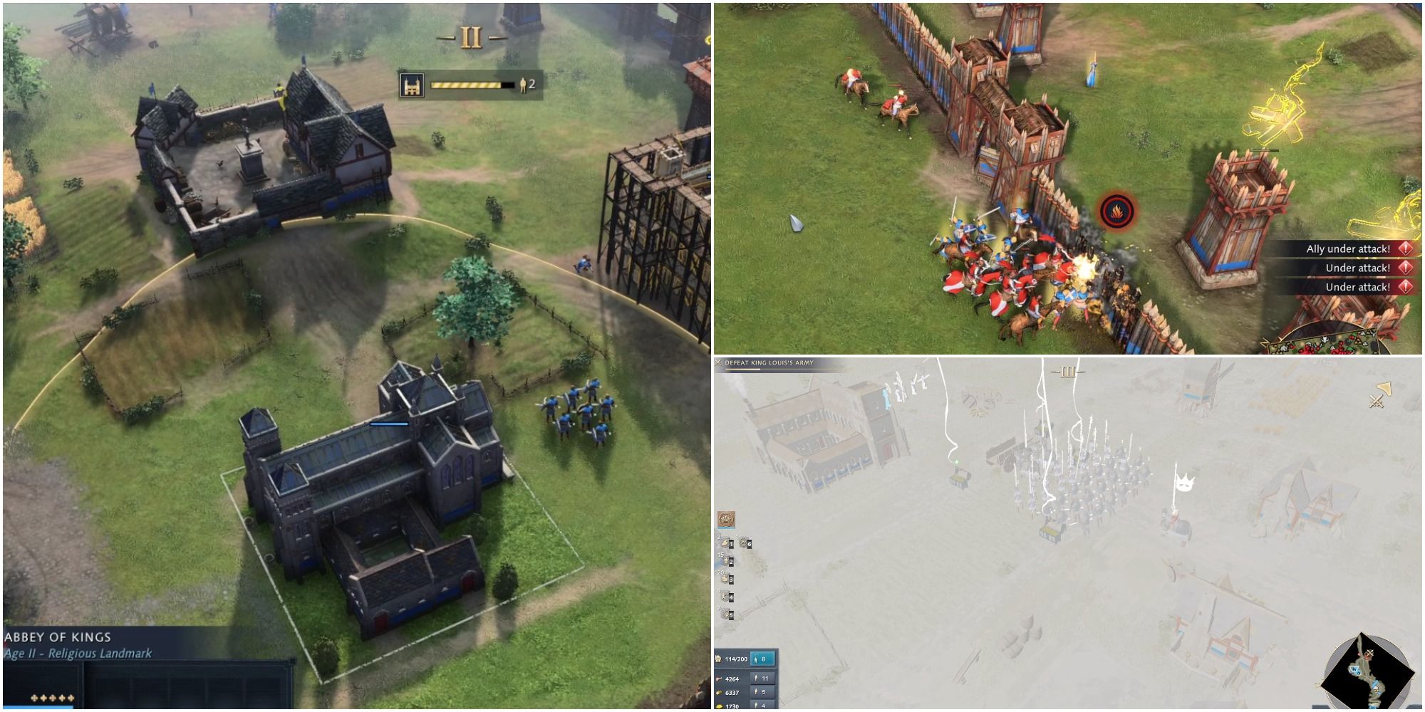 Age Of Empires IV: Abbey Building, Fire Indicator And Bugged Out Graphics