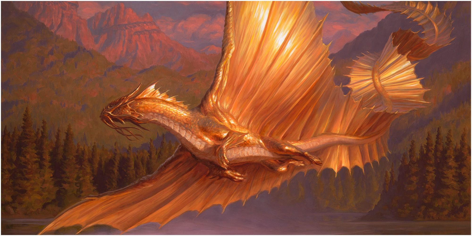 gold dragon D&D art