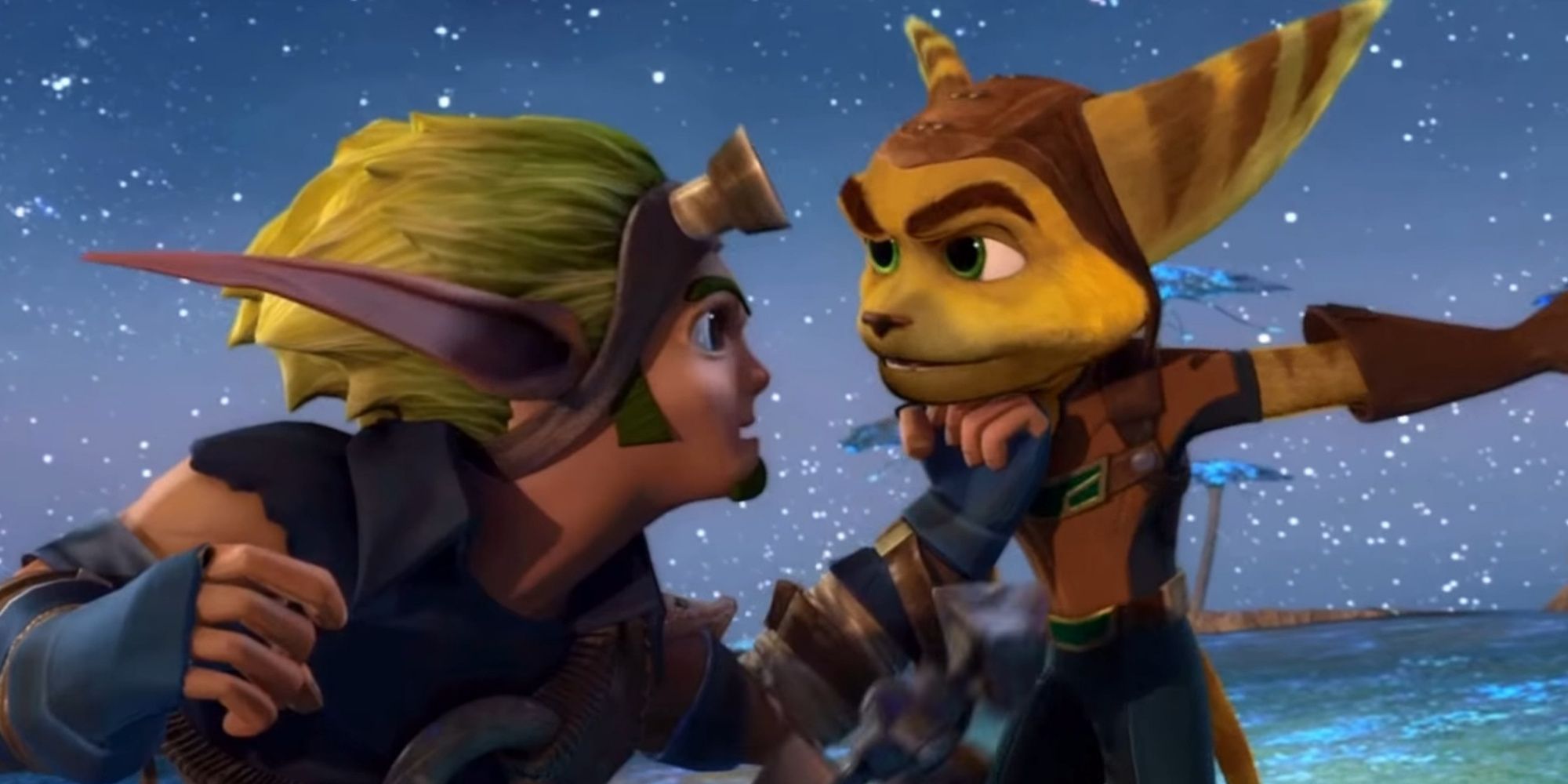 Jak and ratchet fighting
