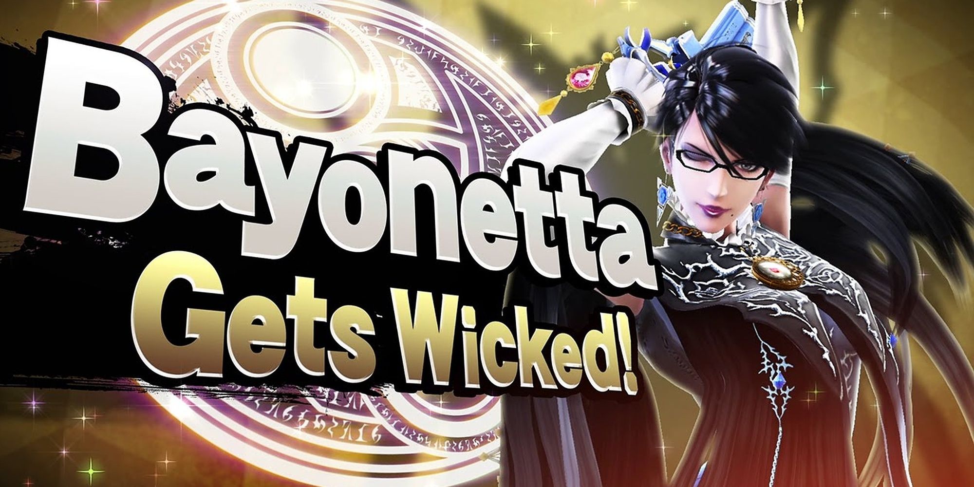 Bayonetta 2 in her Super Smash Bros. 4 3DS/Wii U reveal trailer Bayonetta Gets Wicked!