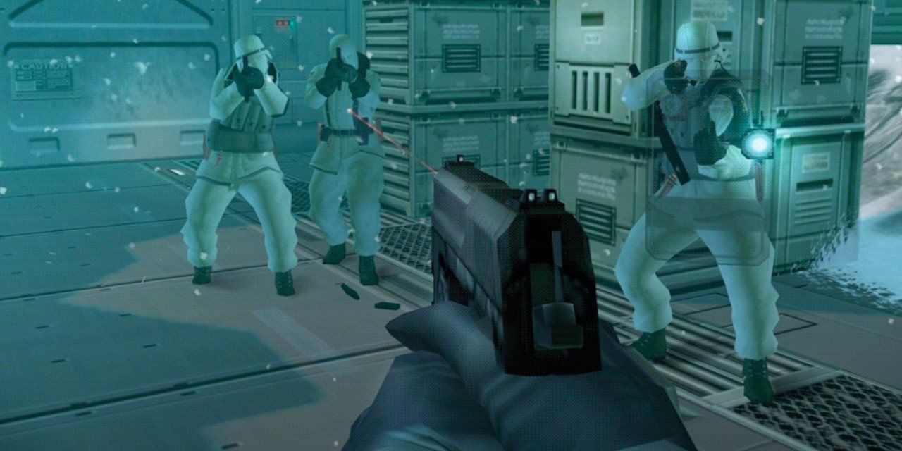 A screenshot showing gameplay from Metal Gear Solid: The Twin Snakes