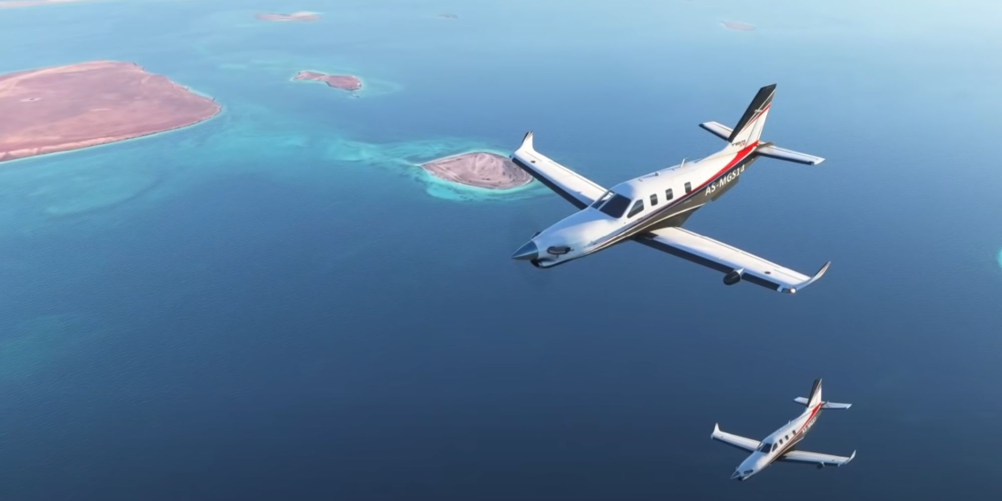 Microsoft Flight Simulator Two Planes In The Air