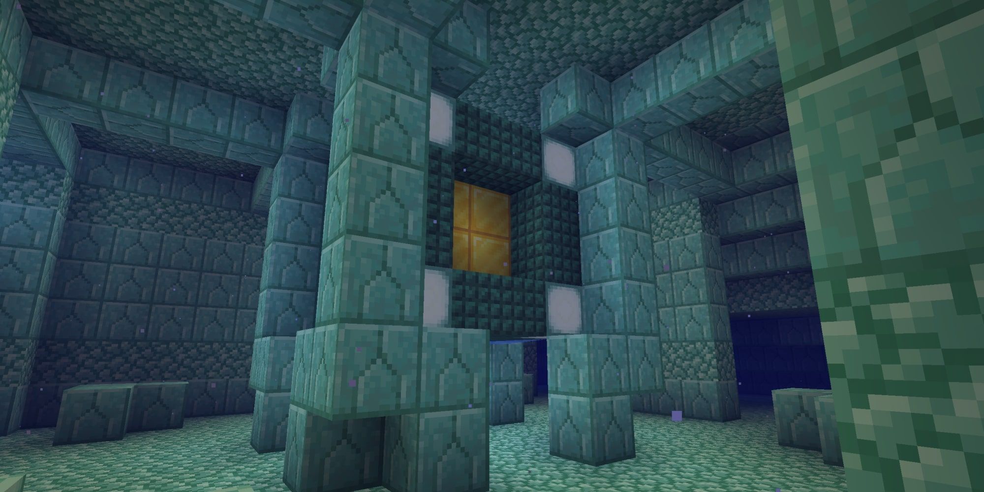 Minecraft Ocean Monument Treasure Room Gold