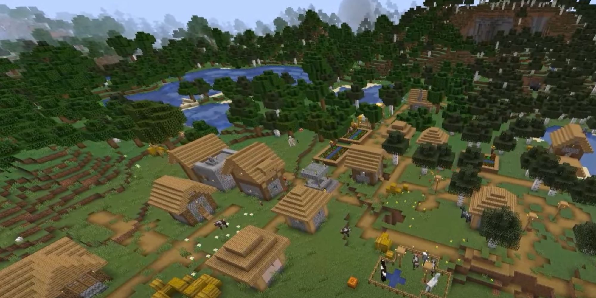 minecraft_village_near_a_forest_biome