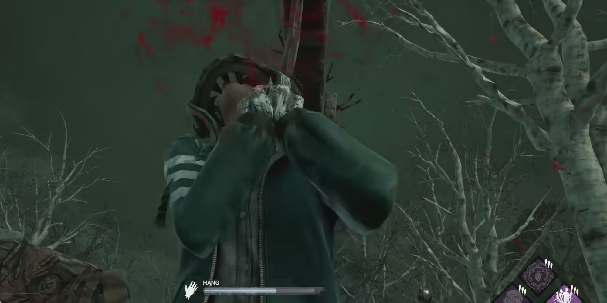 Dead By Daylight: Pig Displaying Survivor On A Hook 