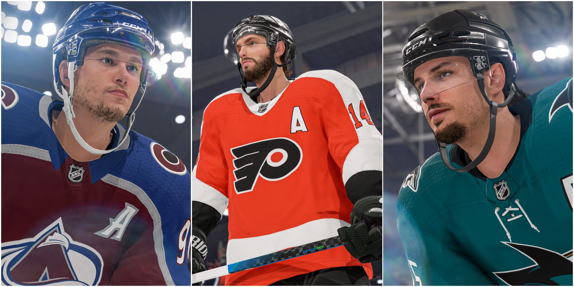 NHL 22 players take the ice