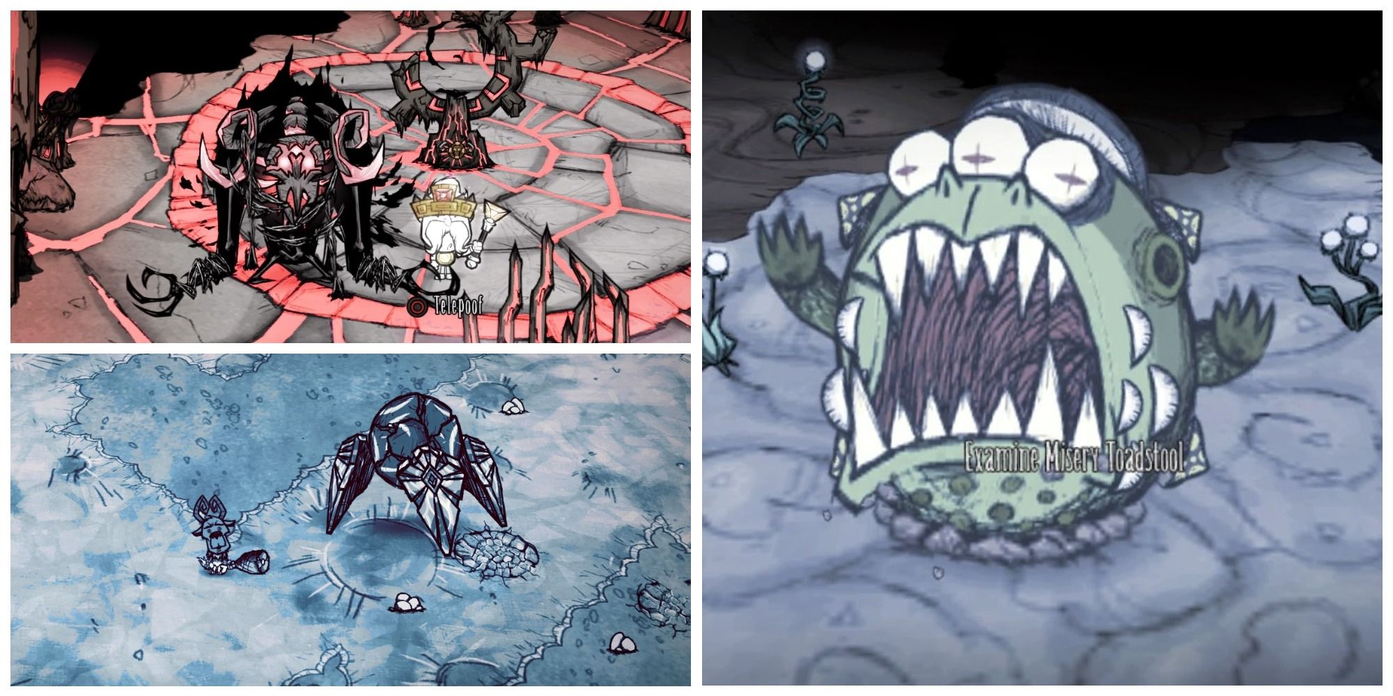 Don't Starve Together Bosses Featured Image Fuelweaver Toadstool and Celestial Champion