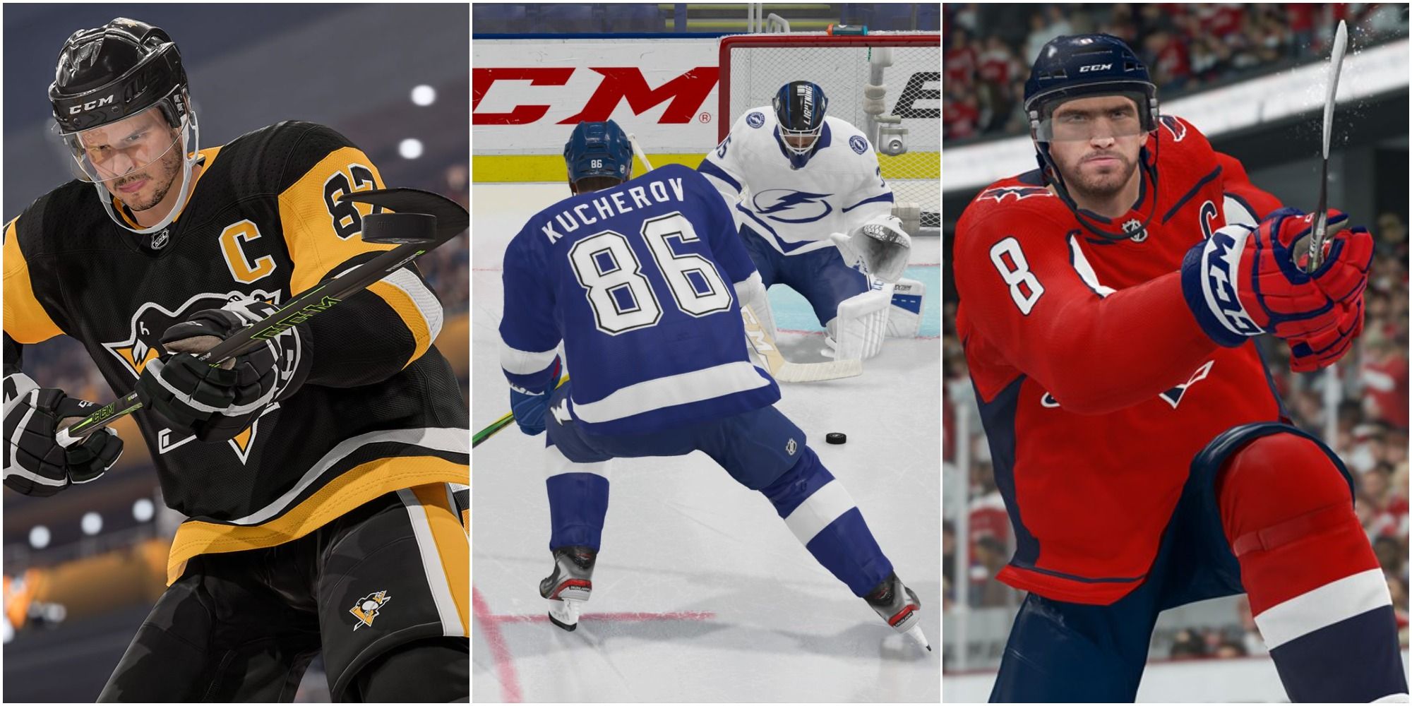 Best Players NHL 22 video game screenshots Sidney Crosby Nikita Kucherov Alexander Ovechkin